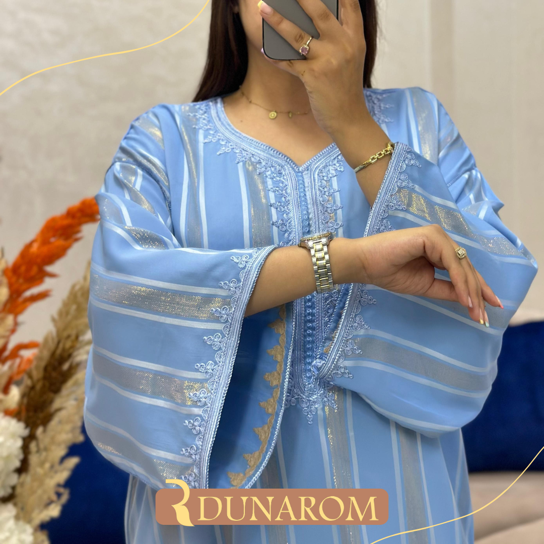 👑 قفطان كريب دوسوا كوريا جوهرة