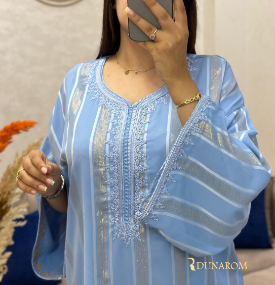 👑 قفطان كريب دوسوا كوريا جوهرة