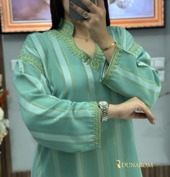 💎 قفطان كريب دوسوا كوريا جوهرة