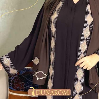 👑😍عباية شرقية ثوب كريب