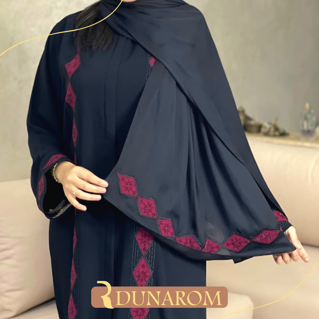 👑😍عباية شرقية ثوب كريب