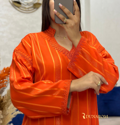 💎 قفطان كريب دوسوا كوريا جوهرة