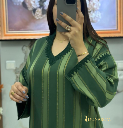 💎 قفطان كريب دوسوا كوريا جوهرة